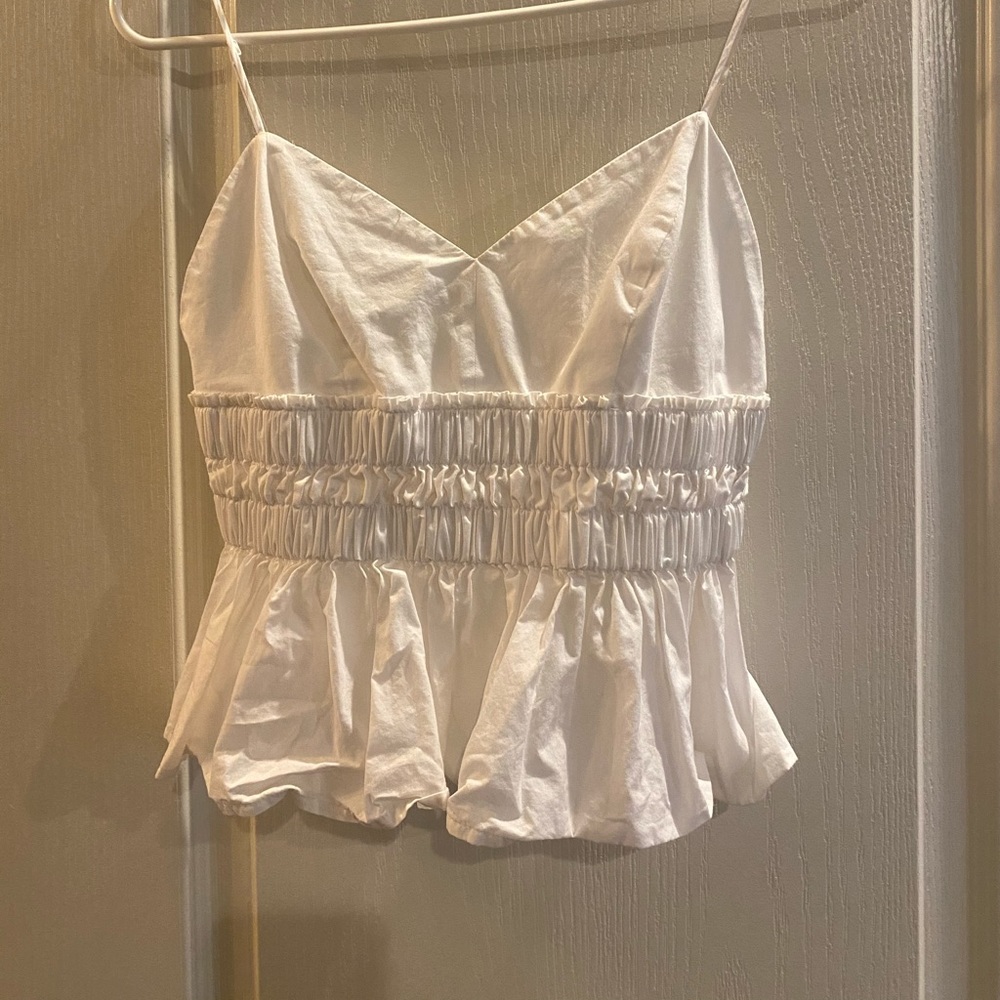 White crop top